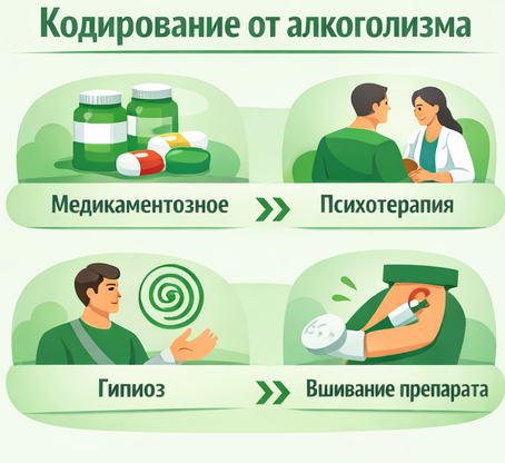 кодирование от алкоголизма в Кусе Санати