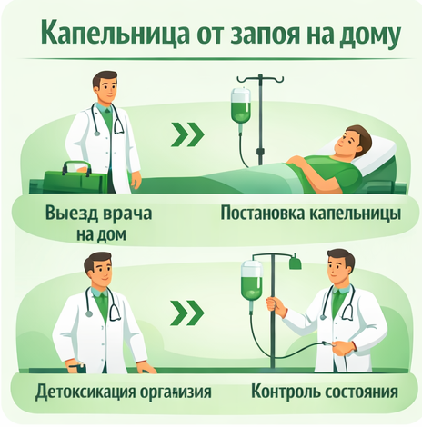 капельница от запоя в Кусе в клинике Санати